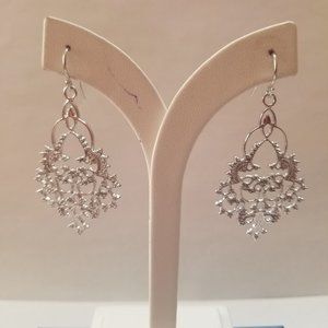 Sterling Silver Filigree Drop Earrings